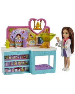 Barbie Chelsea Zestaw Weterynarz z lalką HGT12 Mattel