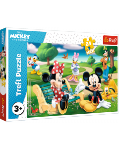 Puzzle Maxi 24 elementy Myszka Miki w gronie przyjaciół 14344 Trefl