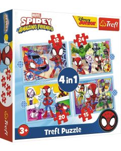 Puzzle 4w1 Ekipa Spidey'a 34611 Trefl