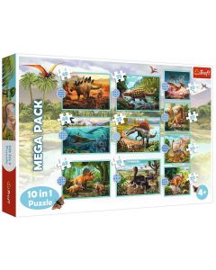 Puzzle 10w1 Poznaj wszystkie dinozaury 90390 Trefl