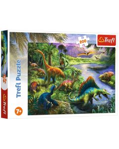 Puzzle 200 elementów Drapieżne dinozaury 13281 Trefl