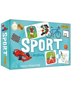  Puzzle edukacyjne Sport i atrybuty Adamigo