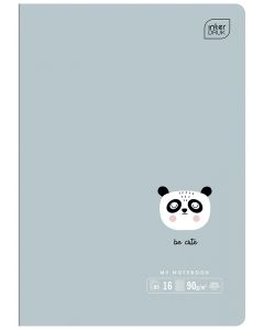 Zeszyt A5 16 kartek linia podwójna dwukolorowa Panda Interdruk