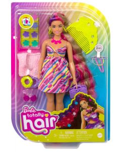 Lalka Barbie Totally hair Odlotowe fryzury Kwiatki HCM89 Mattel