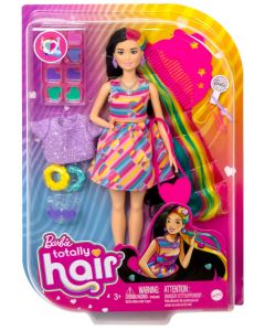 Lalka Barbie Totally hair Odlotowe fryzury Serca HCM90 Mattel