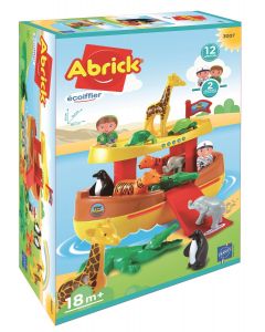 Arka Noego z 12 zwierzątkami i figurkami 7600003007 Abrick