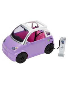 Barbie Samochód "elektryczny" 2w1 ze stanowiskiem „ładowania” HJV36 Mattel