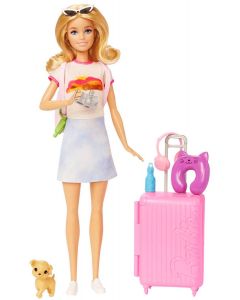Lalka Barbie It Takes Two Malibu w podróży HJY18 Mattel