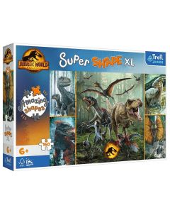 Puzzle 160 elementów Super Shape XL Niezwykłe dinozaury 50026 Trefl