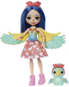 Enchantimals Lalka Prita Parakeet i papuga Flutter HHB89 Mattel