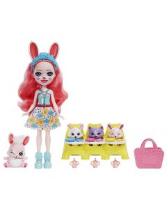 Enchantimals Baby Best Friends Lalka Bree Bunny i Twist HLK85 Mattel