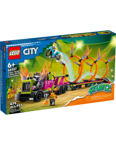 Wyzwanie kaskaderskie Ciężarówka i ogniste obręcze 60357 Lego City