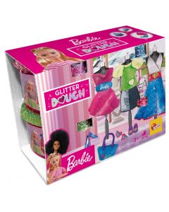 Barbie Zestaw z brokatową ciastoliną 4 kolory 304-88843 Lisciani