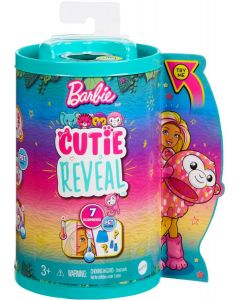 Barbie Cutie Reveal Dżungla Lalka Chelsea Małpka HKR14 Mattel