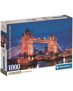  Puzzle 1000 elementów HQ Compact Tower Bridge nocą 39772 Clementoni