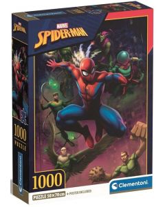 Puzzle 1000 elementów Compact Spiderman 39768 Clementoni