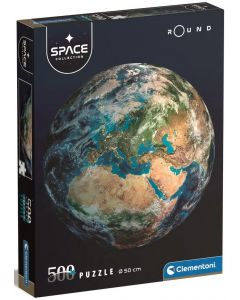 Puzzle 500 elementów okrągłe Space Collection Ziemia 35152 Clementoni
