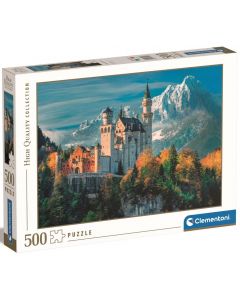 Puzzle 500 elementów HQ Zamek Neuschwanstein 35146 Clementoni