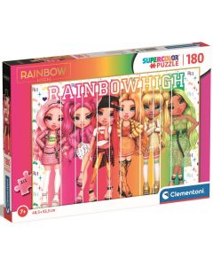 Puzzle 180 elementów SuperColor Rainbow High 29775 Clementoni