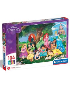 Puzzle 104 elementy SuperColor Princess Disney 25743 Clementoni