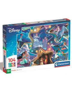 Puzzle 104 elementy SuperColor Disney Magical Moments 25766 Clementoni
