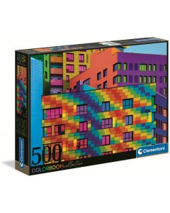 Puzzle 500 elementów ColorBoom Squares 35094 Clementoni