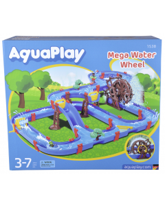 Tor wodny z kołem młyna wodnego Mega Water Wheel 62 elementy 8700001538 AquaPlay