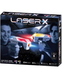 Laser X micro B2 Mikroblaster Pistolet na podczerwień Zestaw podwójny LAS87906 TM Toys