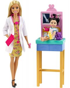 Zestaw Kariera Lalka Barbie Pediatra GTN51 Mattel