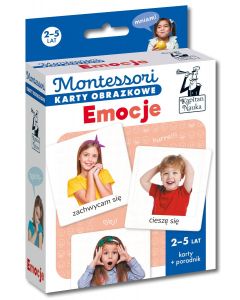 Montessori Karty obrazkowe Emocje 2-5 lat Kapitan Nauka