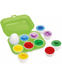 ABC Sorter kształtów i kolorów jajka w opakowaniu 6 sztuk 104010179 Simba