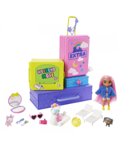 Lalka Barbie Extra mała laleczka ze zwierzątkami HDY91 Mattel