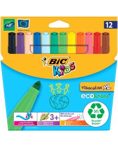 Flamastry Kids Visacolor XL 12 kolorów Bic