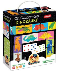Domino Dinozaury 28 elementów Czu Czu