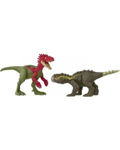 Figurka Niebezpieczny Dinozaur Eoraptor vs Stegouros Jurassic World HTK47 Mattel