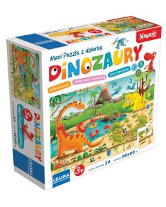 Puzzle maxi Gra edukacyjna Dinozaury 24 elementy Granna
