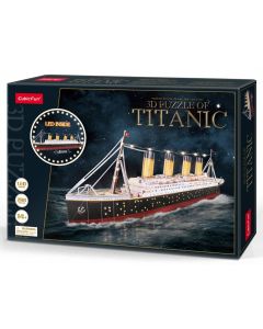 Puzzle 3D LED Titanic 266 elementów 306-20521 Cubic Fun