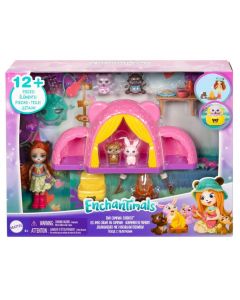 Zestaw Enchantimals Wycieczka pod namiot + lalka HTW71 Mattel