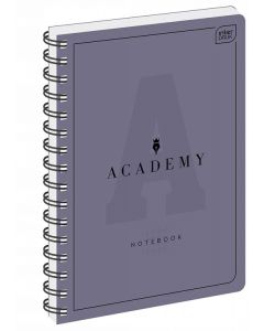 Kołozeszyt A5 100 kartek kratka Academy fioletowy Interdruk