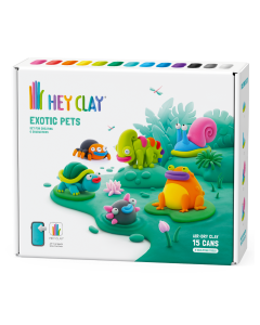 Hey Clay. Masa plastyczna Egzotyczne Zwierzęta HCL15025CEE TM Toys