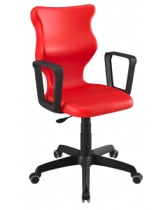 Krzesło Twist z podłokietnikami rozmiar 5 czerwone