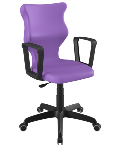 Krzesło Twist z podłokietnikami rozmiar 5 fioletowe