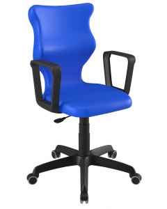 Krzesło Twist z podłokietnikami rozmiar 6 niebieskie