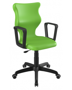 Krzesło Twist z podłokietnikami rozmiar 5 zielone