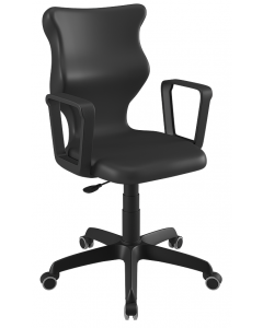 Krzesło Twist z podłokietnikami rozmiar 5 czarne