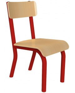 Krzesełko metalowe rozmiar 0 czerwone