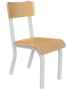 Krzesełko metalowe rozmiar 3 białe