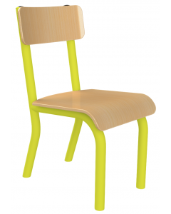 Krzesełko metalowe rozmiar 4 żółte