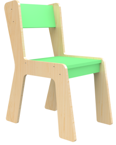 Krzesełko drewniane rozmiar 0 zielone
