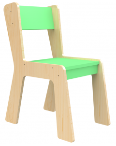 Krzesełko drewniane rozmiar 1 zielone